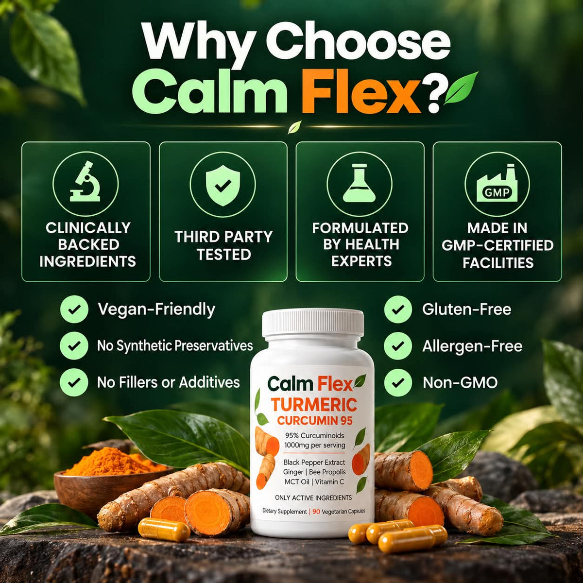 Turmeric Curcumin Capsules (1000mg)